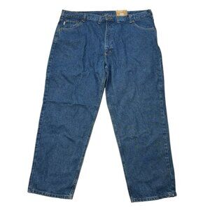 *New Carhartt B17 Relaxed Fit Jeans Mens 46X30 Tapered Leg Work Chore Irregular